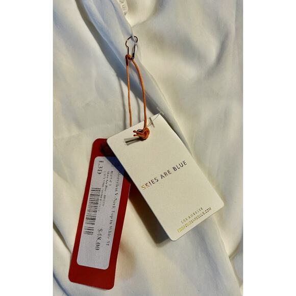 Skies are Blue Lined Halter Neck Top Small - Picture 7 of 7